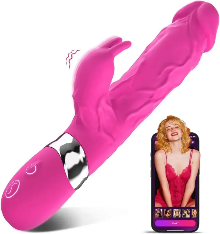 Vibratore rabbit rosa a doppio motore – 7 ritmi
