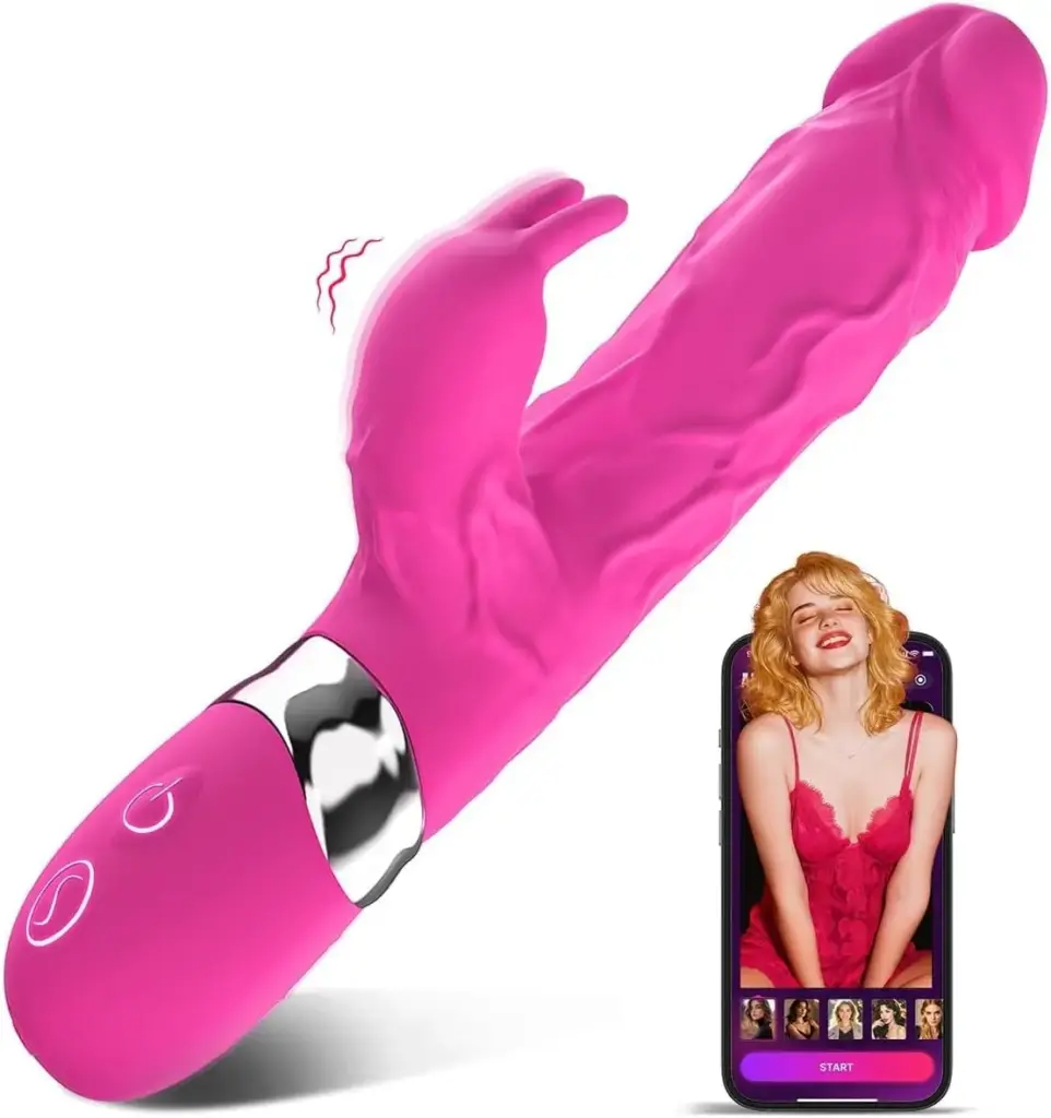 Vibratore rabbit rosa a doppio motore – 7 ritmi